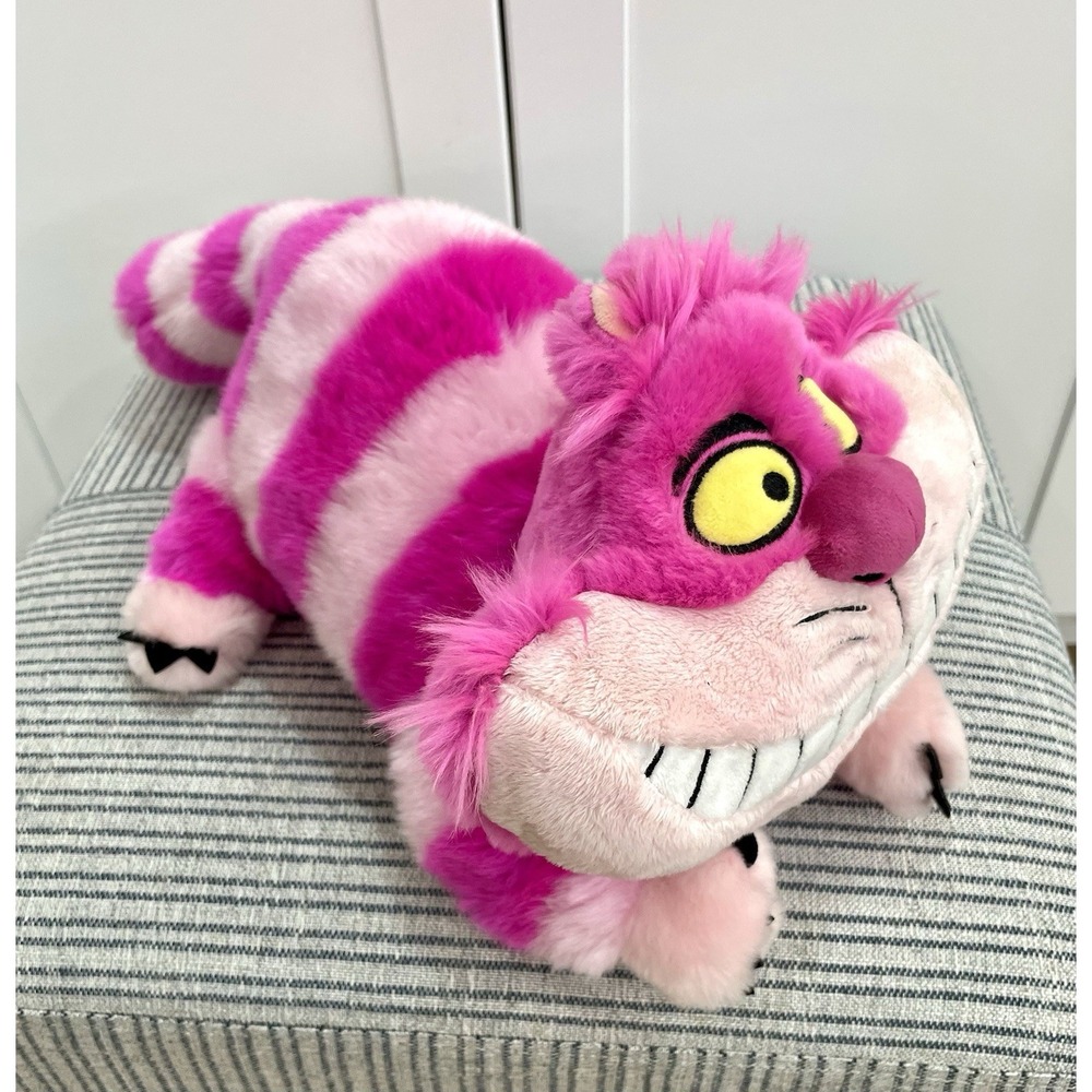 Disney Store Disneyana Cheshire Cat 20" Plush Alice in Wonderland Stamped FAC